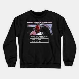 Galactic Quest Simulator Crewneck Sweatshirt